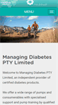 Mobile Screenshot of managingdiabetes.com.au